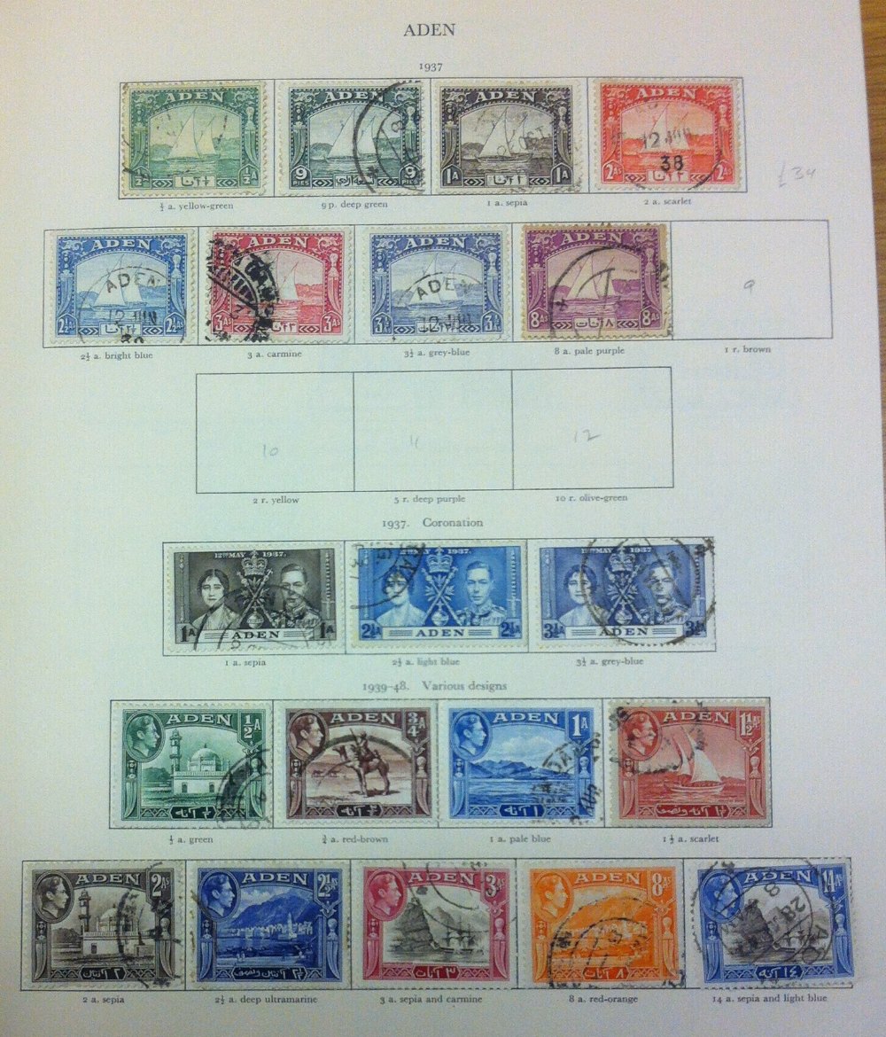 COMMONWEALTH STAMPS GVI Crown album containing used issues, stated to catalogue £4, - Image 7 of 13