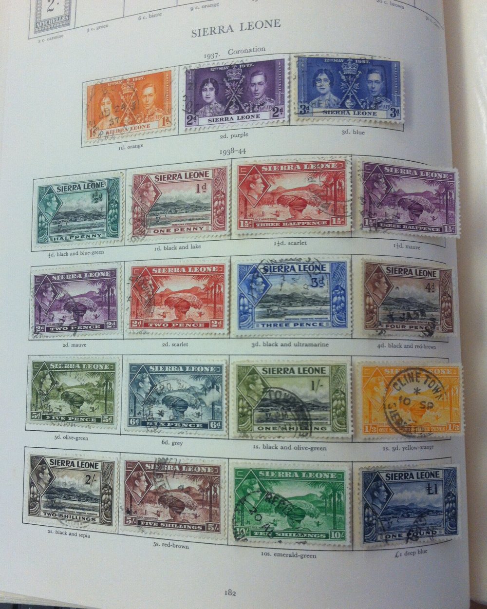 COMMONWEALTH STAMPS GVI Crown album containing used issues, stated to catalogue £4, - Image 4 of 13