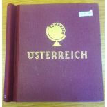 AUSTRIA STAMPS : 1860s-1958 mint & used collection in printed album incl 1910 5k & 10k mint,