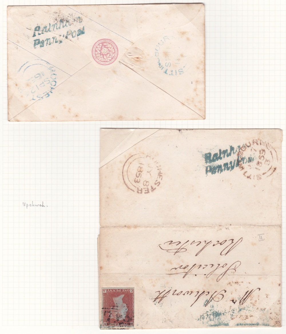 KENT POSTAL HISTORY, Sittingbourne & area, a fabulous collection of covers & postcards inc. - Image 9 of 9