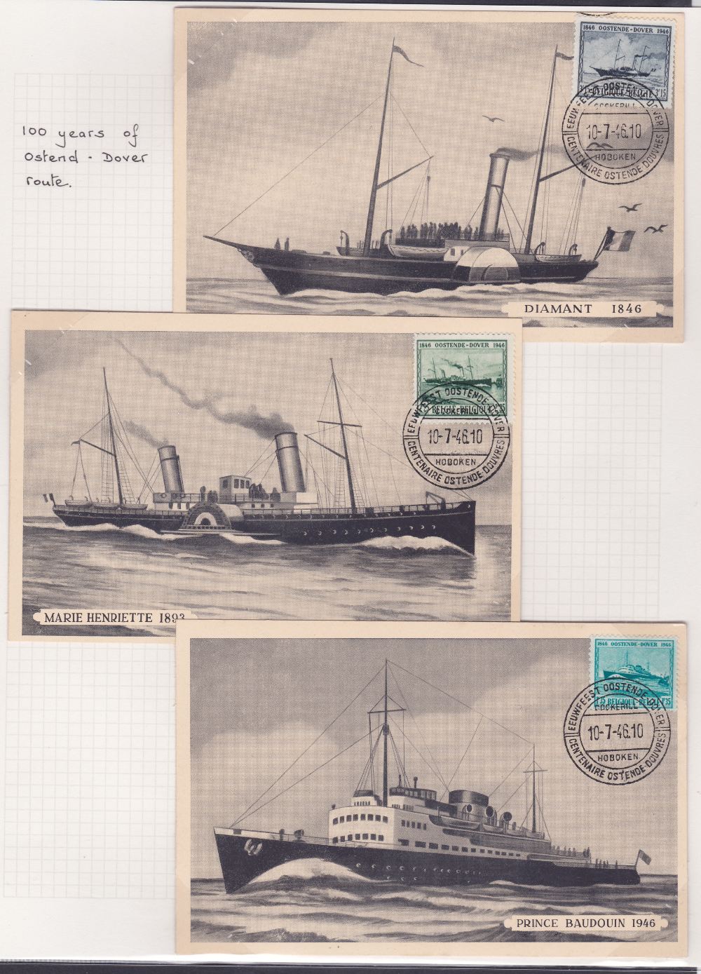KENT POSTAL HISTORY , Dover Paquebots - a fine collection of postcards, postal stationery, - Image 3 of 5