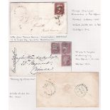 KENT POSTAL HISTORY , Canterbury villages - fine collection of covers, postcards,