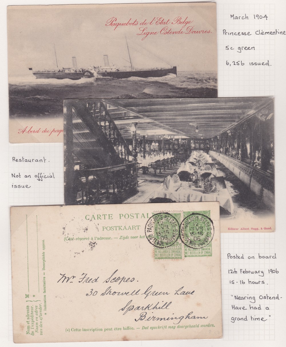 KENT POSTAL HISTORY , Dover Paquebots - a fine collection of postcards, postal stationery, - Image 4 of 5