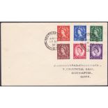 FIRST DAY COVERS : 1957 Graphites set on plain first day cover, cancelled by Southampton CDS.