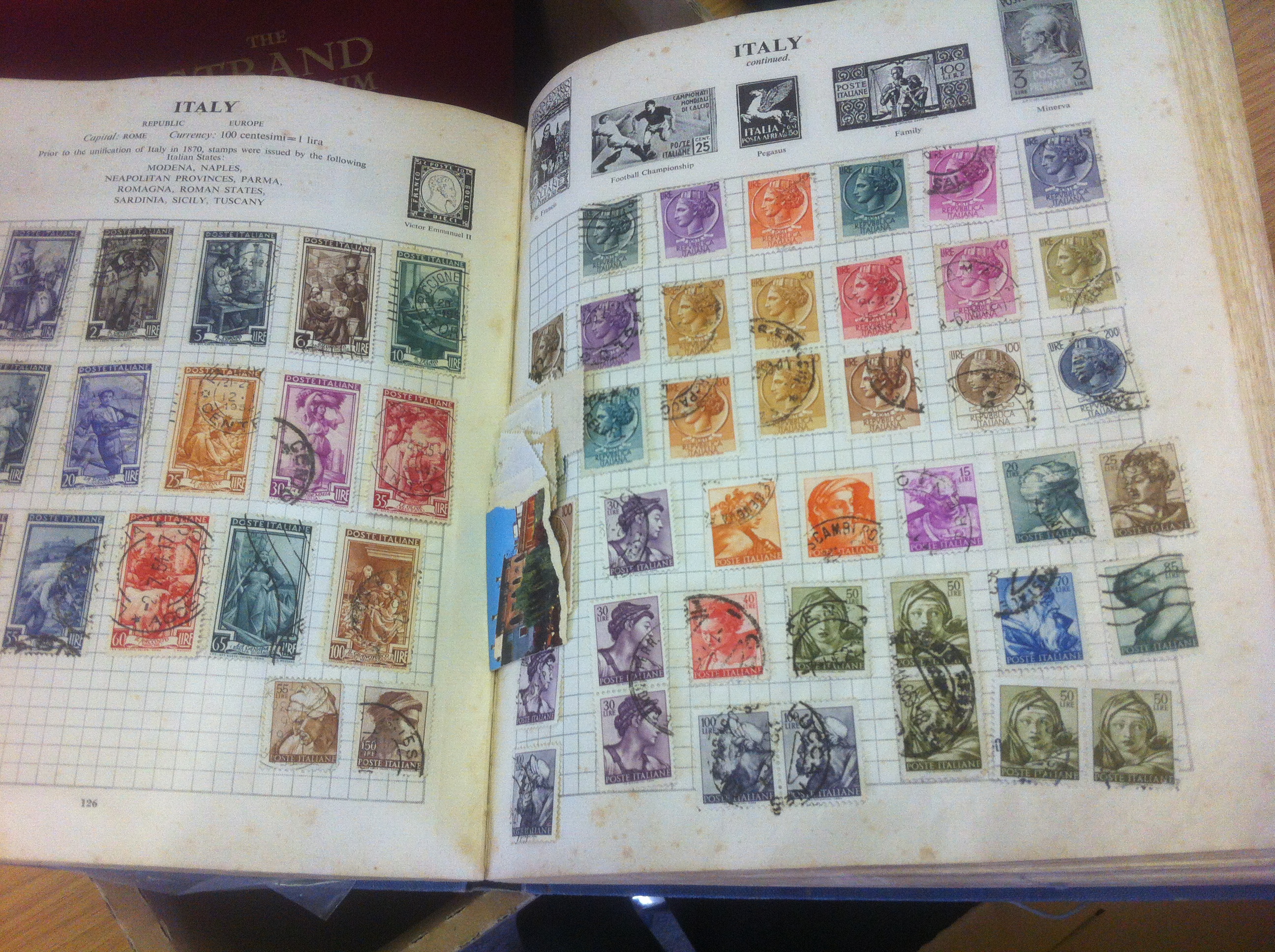 STAMPS : World collection in four old albums, well packed, 100's of stamps. - Image 3 of 3
