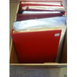 INDIA STAMPS : Box with seven albums or binders incl QV mint & used to 5r, EDVII  to 15r used etc.