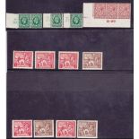 GREAT BRITAIN STAMPS : Mint GV on stock cards, selection of Downey head controls,