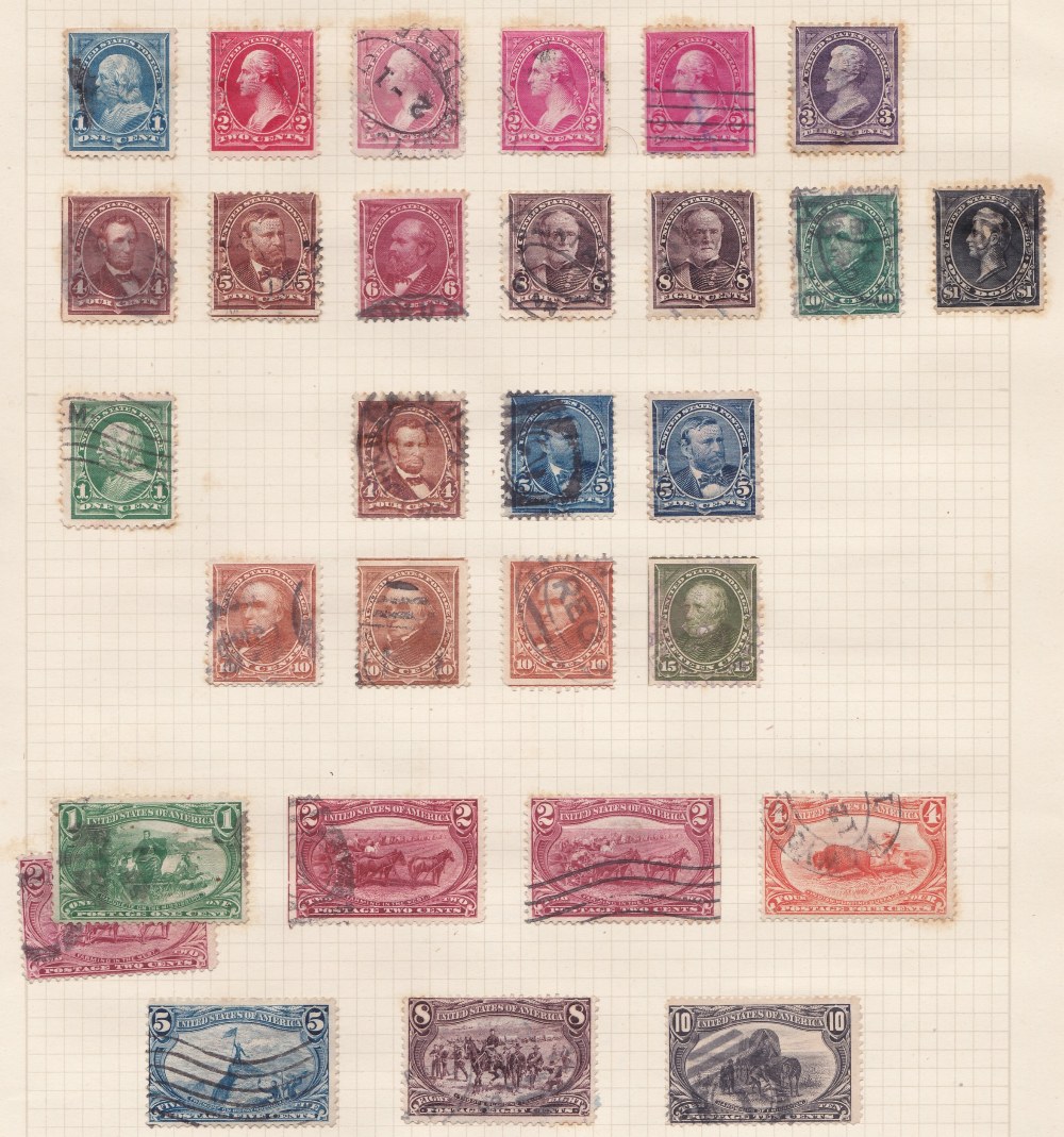 FOREIGN STAMPS : album with useful USA incl. - Image 2 of 5