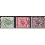GREAT BRITAIN STAMPS : 1929 PUC low values fine used with sideways watermarks.