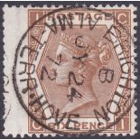 GREAT BRITAIN STAMPS : 1872 6d Deep Chestnut plate 11 (CI).