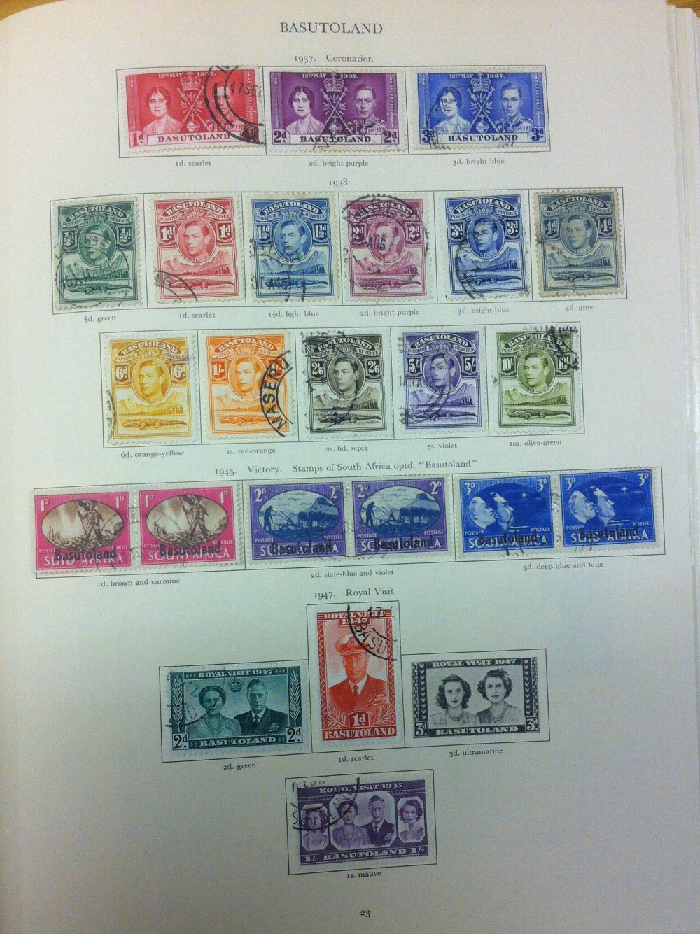 COMMONWEALTH STAMPS GVI Crown album containing used issues, stated to catalogue £4, - Image 9 of 13