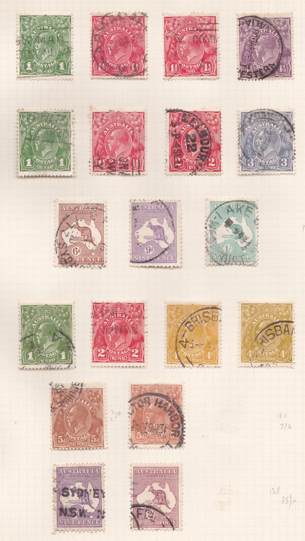 BRITISH COMMONWEALTH STAMPS , two old albums with Australia & States incl Roos to 2/-, Canada, - Image 4 of 5