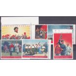 CHINA STAMPS : 1968 Revolutionary Literature & Art (1st issue), U/M set of six, SG 2387-92.