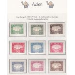 ADEN STAMPS : 1937-51 GVI mint issues inc.