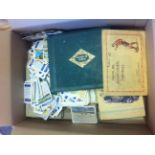 COLLECTABLES : Box with various Cigarette & Tea cards.