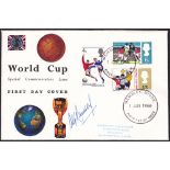Alf Ramsey signed first day cover for the 1966 World Cup, cancelled by scarce Wembley FDI.