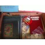 STAMPS : Crammed old suitcase. Full of albums, pages , loose stamps etc , a great sorting project,
