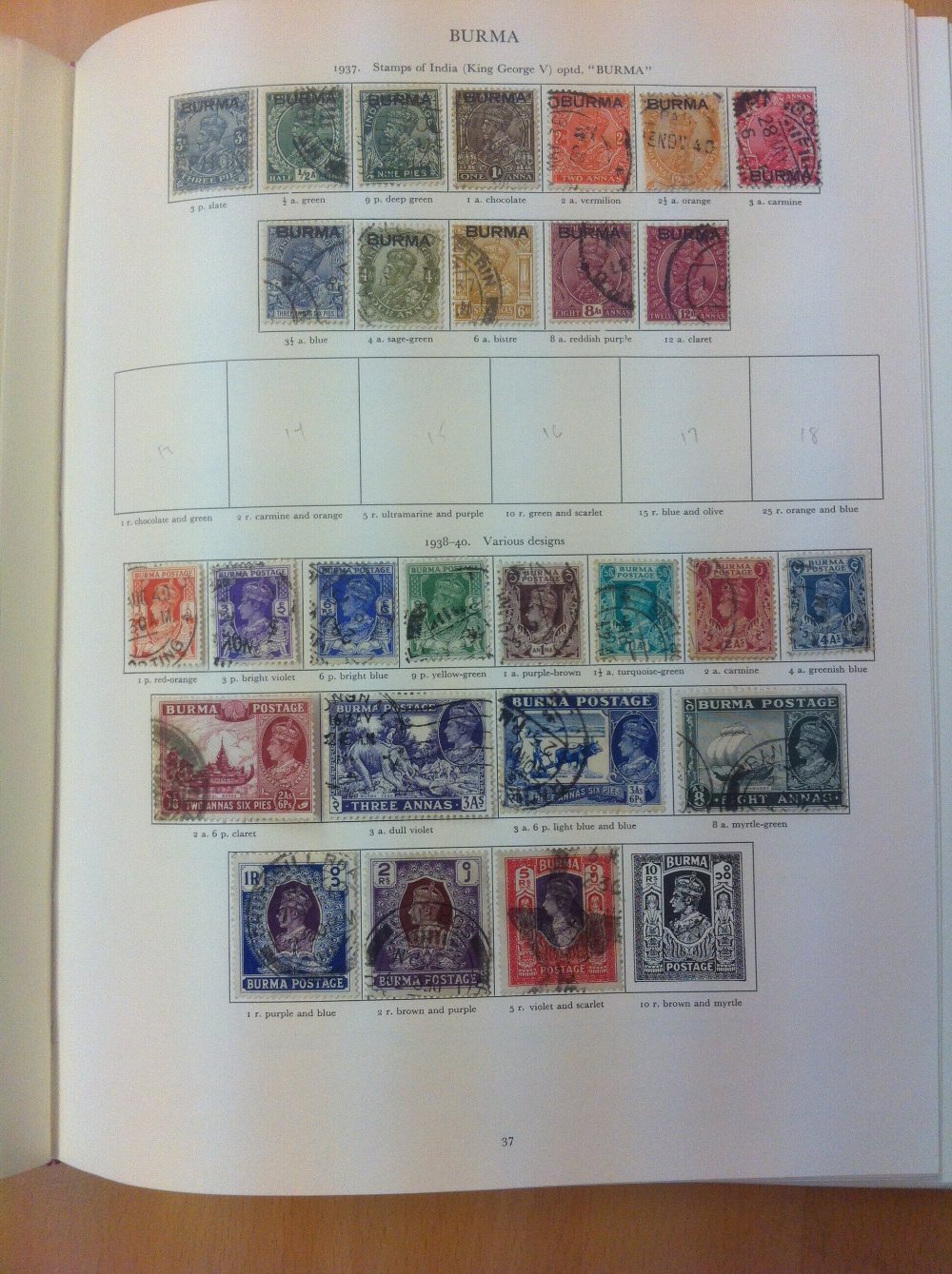 Stamp Collection : GVI Crown album containing used issues, stated to catalogue £4,400 based on - Image 2 of 13