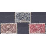 GREAT BRITAIN STAMPS : 1934 Re-engraved Seahorse set superb used.