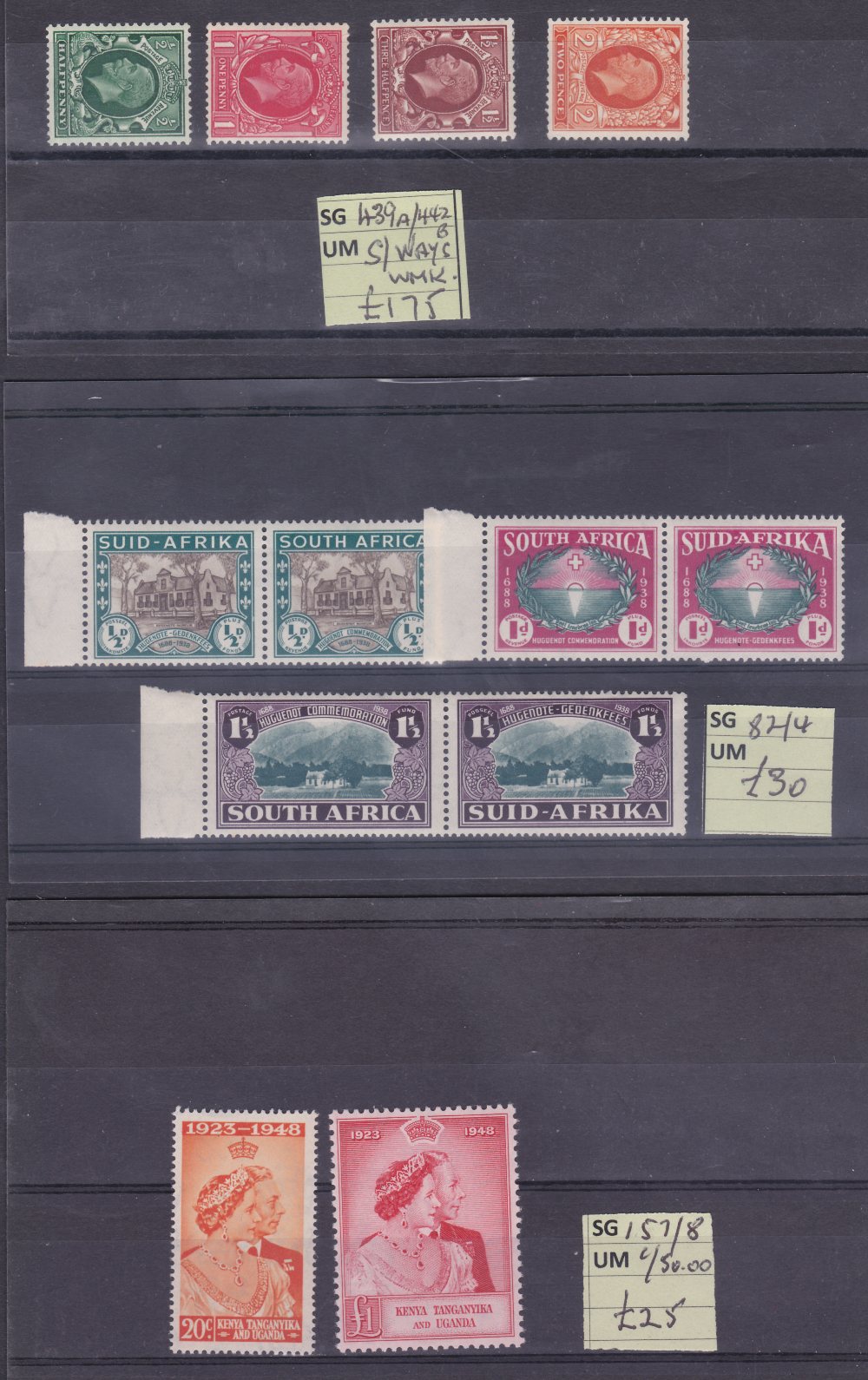 STAMPS : Great Britain and Commonwealth ex dealers stock on cards, priced to sell at £698 - Image 2 of 4