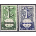 PORTUGAL STAMPS : 1952 OTAN pair unmounted mint SG 1065-6 Cat £500