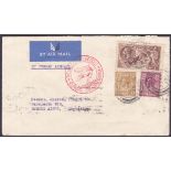 GREAT BRITAIN POSTAL HISTORY : 1935 22nd February Great Britain airmail cover to Argentina, with 2/6