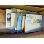 POSTAL HISTORY : World selection of covers, postcards, postal stationery etc. RAF censor mail, GV