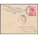 AUSTRALIA POSTAL HISTORY , 1935 3rd MacKay Aerial Survey Expedition, postmarked Farina. Carried from