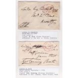 George Canning and William Pitt : Signed free fronts,