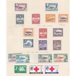 STAMPS : Commonwealth collection in green album, mint and used, a good range of countries