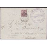 INDIA POSTAL HISTORY , 1925 Demonstration flight by R.A.F., Risalpur to Calcutta & return.