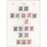 PORTUGAL STAMPS : 1853 to 1910 used collection inc 1853 5r (3 margins) & superb 25r, 1855 issue with