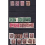 GREAT BRITAIN STAMPS : Small selection of stamps, including SG 138, 156, 158 (2), 1841 penny reds