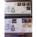 FIRST DAY COVERS : Collection of RAF Official FDCs from FDC1 (1992 Tennyson) to FDC62 (1998