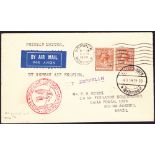 GREAT BRITAIN POSTAL HISTORY , 1934 Graf Zeppelin 5th South America flight (S 265). Envelope flown