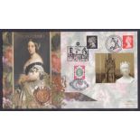 1901 Gold Sovereign first day cover produced by Benham. commemorating death of Queen Victoria.