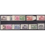 ICELAND STAMPS : 1950 mounted mint set to 25Kr SG 296-308 (13) Cat £325