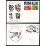 FIRST DAY COVERS : Batch of 1960's covers, 64 Botanical, 65 ITU, 66 Abbey, 66 Birds all on Holmes