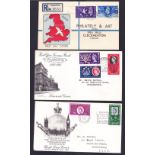 FIRST DAY COVERS : 1946-1980 collection of FDCs in four albums. Inc. 1946 Victory on illustrated