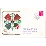 FIRST DAY COVER : 1972 2 1/2p Scotland regional gum arabic first day cover on Cotswold cover,