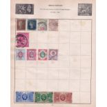 STAMPS : Small World Album including some useful pickings, noted to include Morocco Agencies 2/6