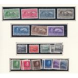 ALBANIA STAMPS : 1925 to 1938 mint & used collection on album pages. Inc 1925 set to 5f used, 1925