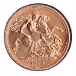 1974 Gold Sovereign in limited edition B