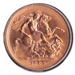 1967 Gold Sovereign in limited edition B