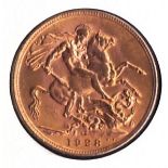 1928 Gold Sovereign in limited edition B