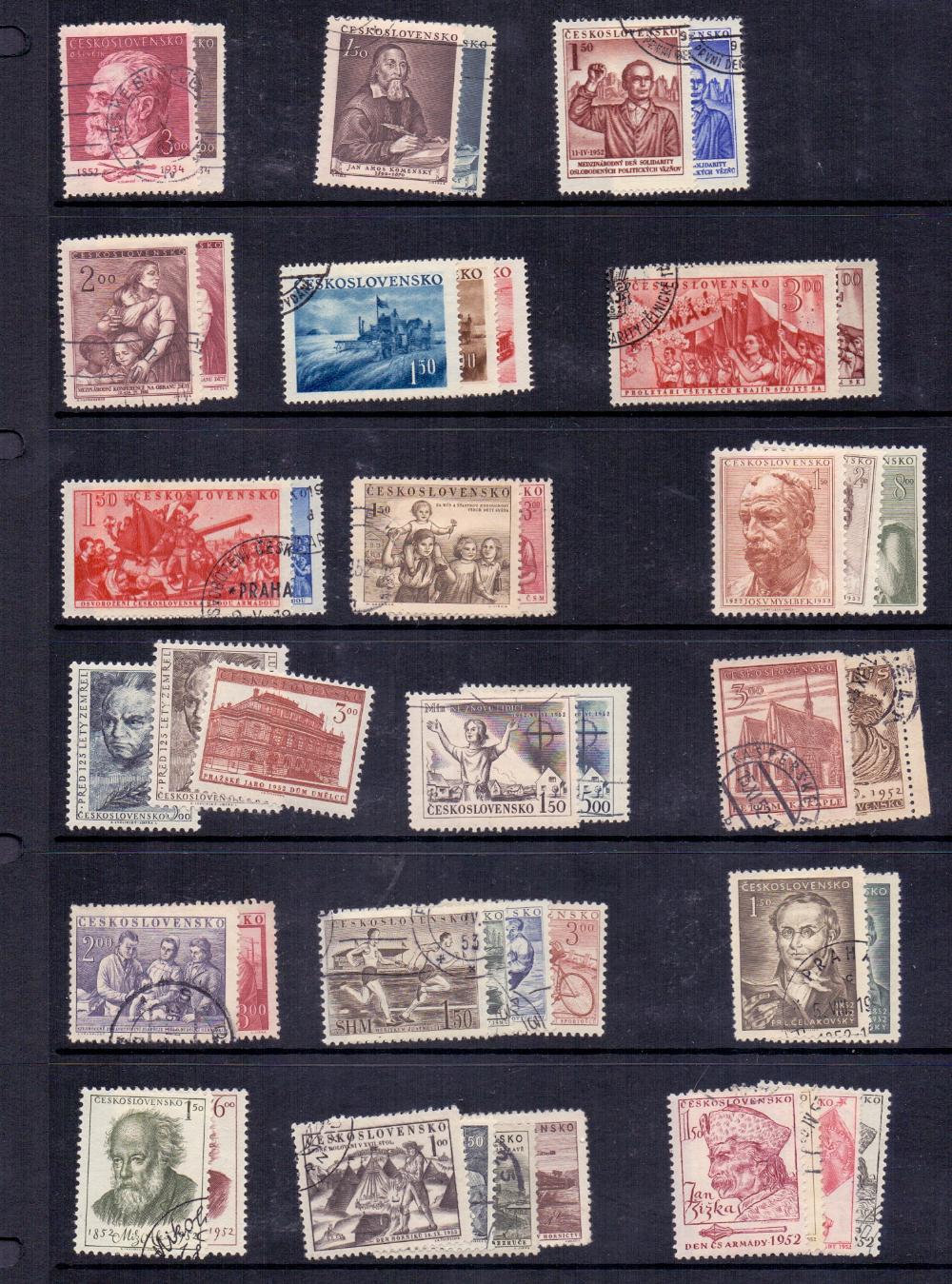 STAMPS CZECHOSLOVAKIA : Ex dealers stock priced up on stock pages mint and used including mini- - Image 2 of 2