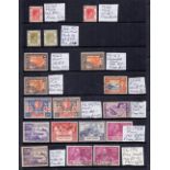 Commonwealth stamp accumulation of Hong Kong, New Zealand and Canada on dealers stock pages,