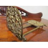 Antique Gilded Brass Decorated Book Rest