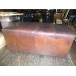 Leather Foot Stool of Generous Form
51 Inches Wide x 21 Inches High