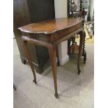 Figured Walnut Edwardian Side Table of Elegant Form 26 Inches Wide x 30 Inches High Approximately